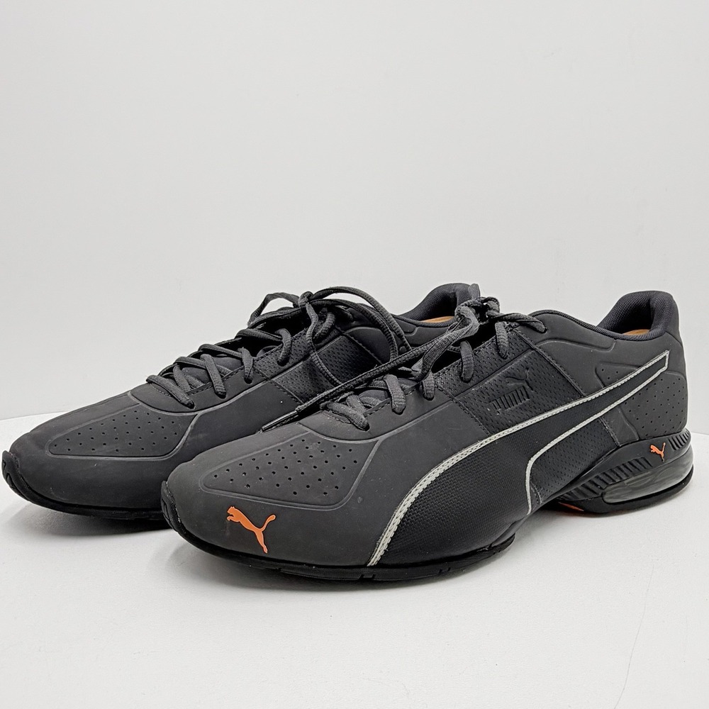 PUMA Cell Surin 2 Matte Men's Size 13 Gray Orange Running Shoes 189074-03